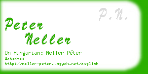 peter neller business card